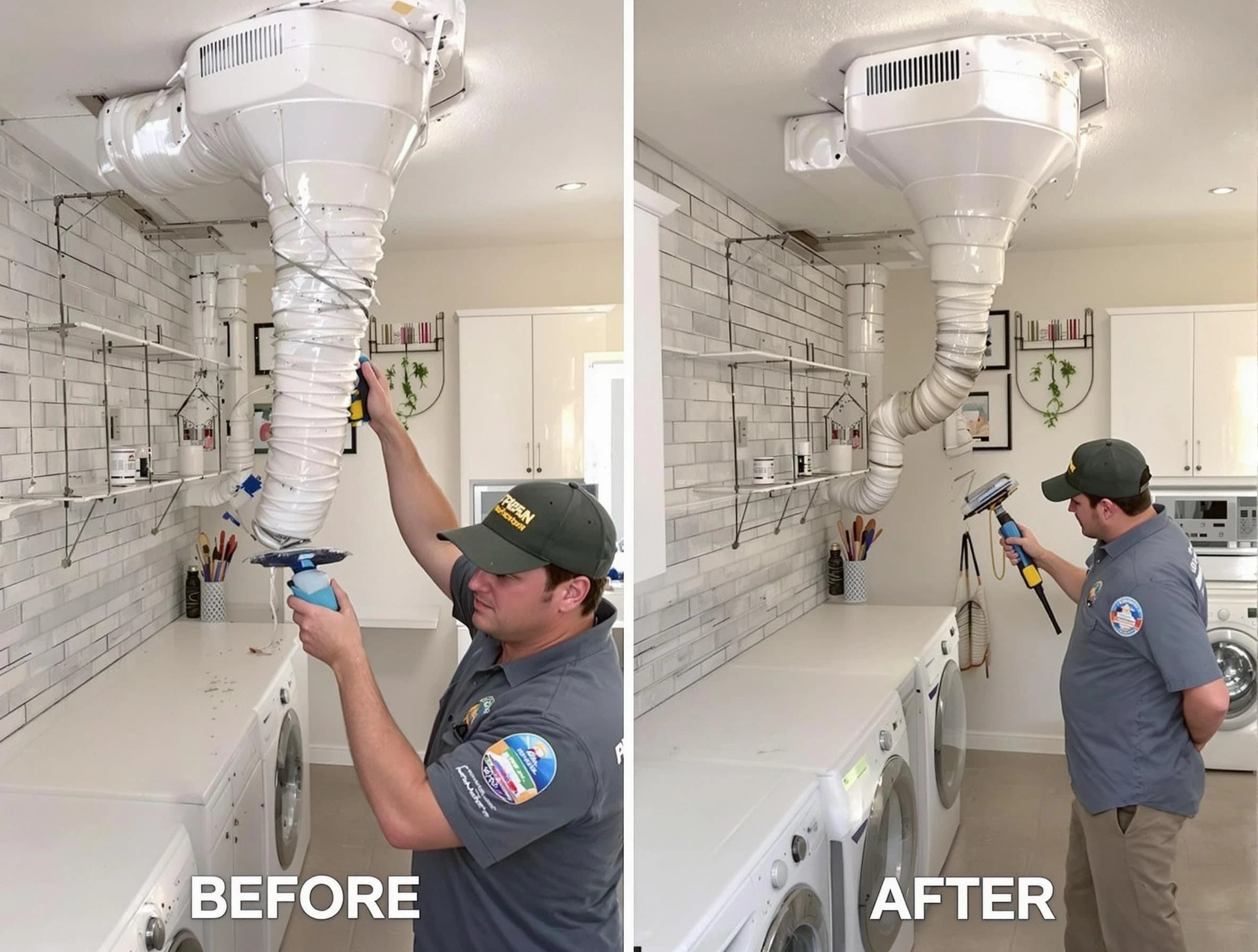 Professional dryer exhaust vent cleaning by Leominster Dryer Vent Cleaning in Leominster
