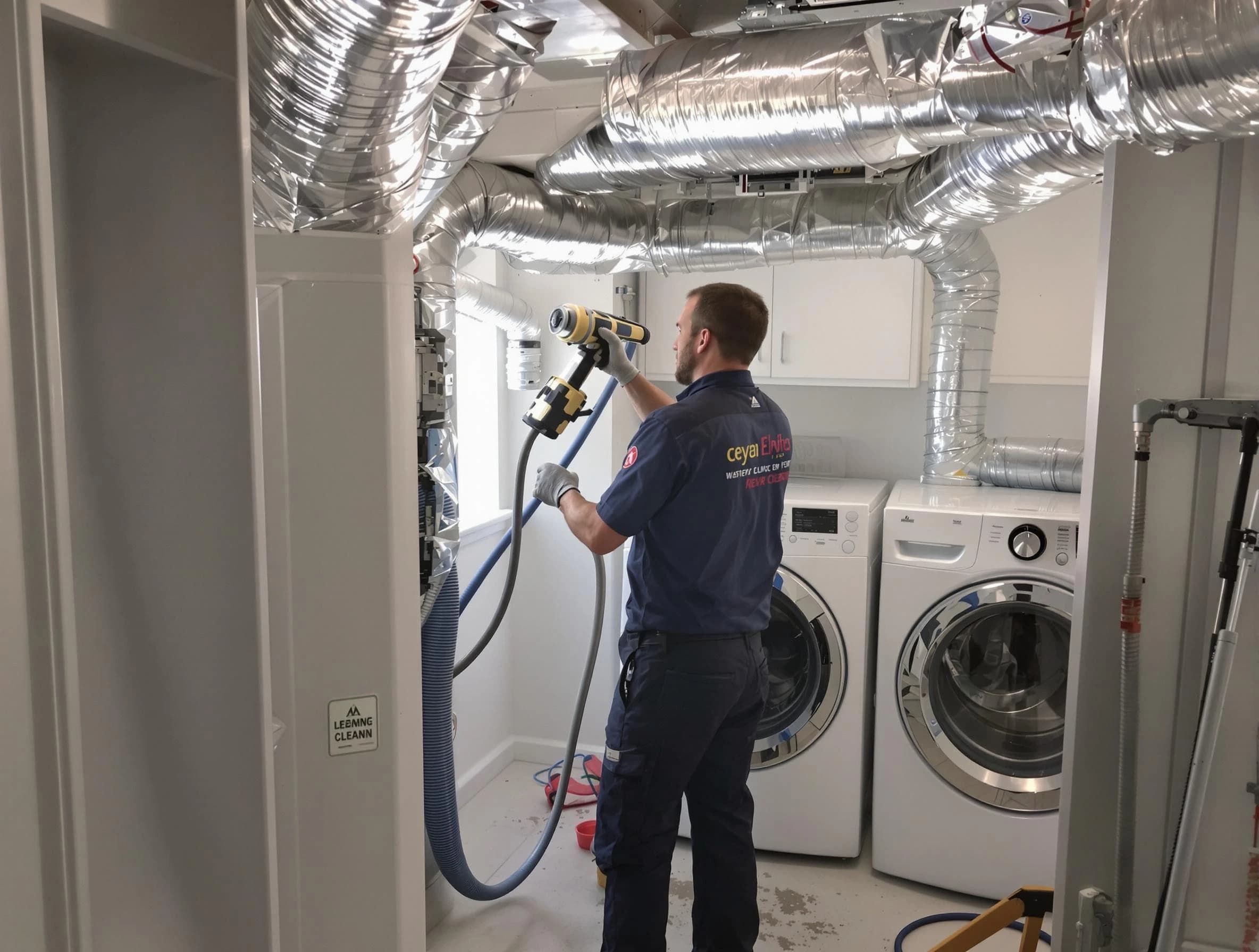Leominster Dryer Vent Cleaning specialist using advanced equipment for thorough duct cleaning in Leominster